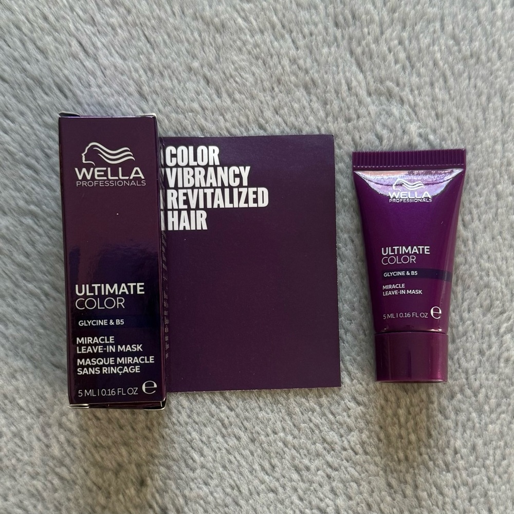 5/$25 🎆 NIB Wella Ultimate Color Miracle Leave-in Hair Mask 0.16 oz